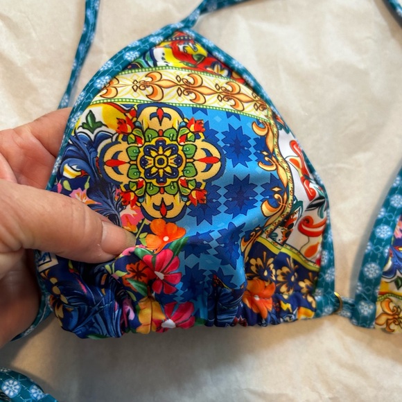 Floral string Bikini Set - Picture 4 of 7